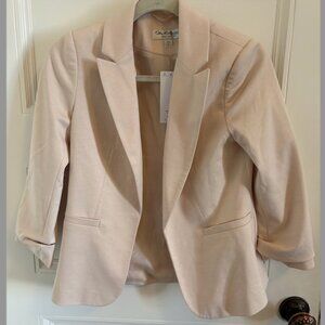NWT Miss Selfridge light blush/tan blazer